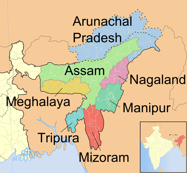 Seven Sister States of India