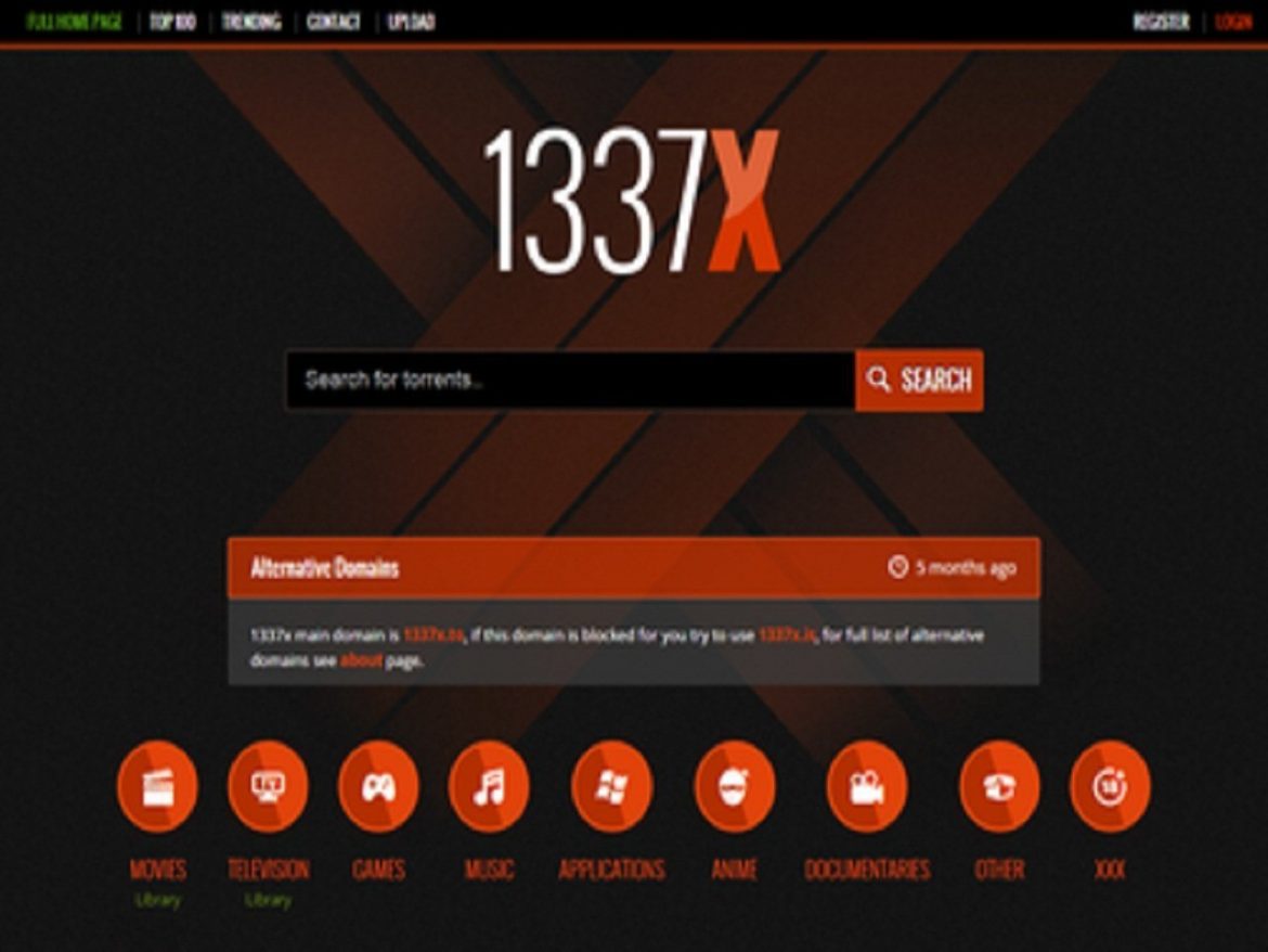 1337x - A Torrent Search Engine to Download Videos & Software